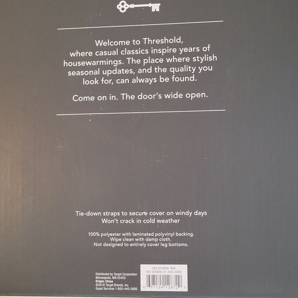 Threshold Heavy-Duty UV Protection Loveseat Cover with Air Vents Weather Resist - Picture 4 of 4